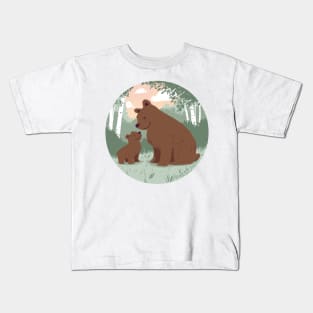 Brown bears in summer Kids T-Shirt